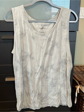 CO Light Gray Tie-Dye Tank Top